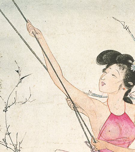 滨江-胡也佛的仕女画和最知名的金瓶梅秘戏图